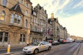 Buildings and shoplot on busy streets in Oxford city. Taken in Oxfordshire, United Kingdom on May 12, 2011