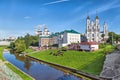 Buildings on the side of Vitba river in Vitebsk