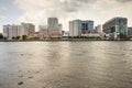 Buildings of Siriraj hospital along river