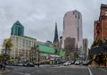 Buildings and skyscrapers in downtown - Montreal, Quebec, Canada