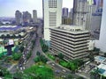 Buildings and Skyscrapers in Ortigas Complex in Pasig City, Manila, Philippines