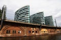 Buildings at Spree boat ride in Berlin Royalty Free Stock Photo