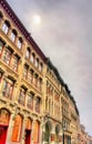 Buildings on St Paul street in Old Montreal, Canada Royalty Free Stock Photo