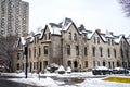 Buildings and street views in downtown Montreal Royalty Free Stock Photo