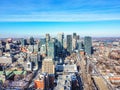 Buildings and street views in downtown Montreal Royalty Free Stock Photo