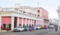 Buildings, streets and gardens of Cienfuegos in the Republic of Cuba