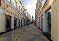 Buildings in style of old town in Europe. European architecture houses Royalty Free Stock Photo