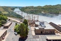 Buildings and substation at the Vanderkloof Dam hydro-electric plant