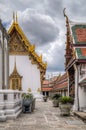 Buildings of the Temple of the Emerald Buddha complex Royalty Free Stock Photo