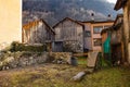 Buildings in Timau, North East Italy