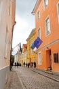 Buildings on Toom-Kooli Street in old town, Tallinn, Estonia Royalty Free Stock Photo