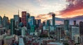 Buildings in Toronto Downtown City, Ontario, Canada. Royalty Free Stock Photo