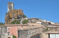 Buildings and tower of the medieval town Royalty Free Stock Photo