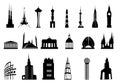Buildings And Towers Icon Set
