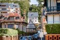 Buildings in Trouville town, France