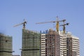 Buildings under construction in China Royalty Free Stock Photo