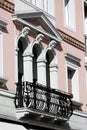 Old Buildings with balcony details in Venice, Italy Royalty Free Stock Photo