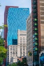 Buildings on Wabash Avenue in Chicago, Illinois Royalty Free Stock Photo