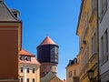 Buildings and water tower in the old town of Bautzen, Saxony, Germany Royalty Free Stock Photo