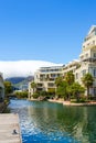 Buildings on the waterfront of Victoria & Alfred, Cape Town, South Africa. Vertical