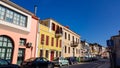 Buildings windows narrow roads in Ioannina city greece