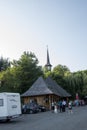 Buildings with wooden roofs in Barsana, Maramures 2