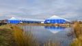 Buildings at the Blue Origin corporate facility in Kent Washington State Royalty Free Stock Photo