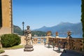 Villa del Balbianello on Lake Como In Northern Italy. This villa was built in the 1700s on a romantic peninsular on the Lake,