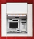 Built-in ATM machine. Royalty Free Stock Photo