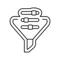 built filter line icon vector illustration Royalty Free Stock Photo