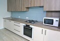 Built-in furniture in a modern kitchen. Ecostyle
