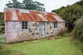 Acker`s Cottage, the oldest house in Stewart Island or Rakiura, New Zealand. Royalty Free Stock Photo