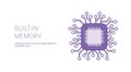 Built In Memory Of Device Template Web Banner With Copy Space Royalty Free Stock Photo