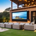20 A built-in outdoor movie screen and projector for the ultimate outdoor entertainment experience3, Generative AI