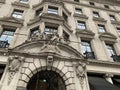 Architectural details of The Gibson Hall a Grade I listed building on Bishopsgate in the City of London Royalty Free Stock Photo