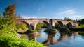 The ancient stone Stirling Bridge, Scotland Royalty Free Stock Photo