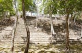 The massive Mayan pyramid of Kinichna in Quintana Roo, Mexico