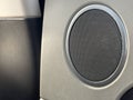 Built-in stereo speaker in car door Royalty Free Stock Photo