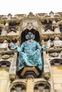 Christchurch gate Christ statue Canterbury Cathedral Kent England Royalty Free Stock Photo