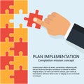 Buiness Plan implementation. Vector