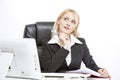 Buisness Woman working. Royalty Free Stock Photo