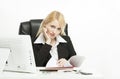 Buisness Woman working. Royalty Free Stock Photo