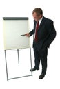 Buisnessman flipchart