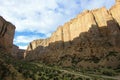 Buitrera Canyon, a climbing paradise in the Chubut valley, Argentina Royalty Free Stock Photo