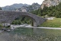 Ancient bridge in Pyrenees range, spain