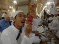 buka puasa, shaum in Nabawi mosque Royalty Free Stock Photo