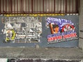 Bukaneros street art, Campo de Futbol de Vallecas - Rayo Vallecano stadium, Puente de Vallecas, Madrid, Spain