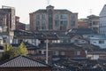 Bukchon Hanok village old traditional Korean architecture district and famous tourist destination in Seoul South Korea Royalty Free Stock Photo