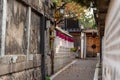 Bukchon Hanok village old traditional Korean architecture district and famous tourist destination in Seoul South Korea Royalty Free Stock Photo