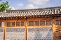 Bukchon Hanok Village is one of the famous place for Korean traditional houses have been preserved Royalty Free Stock Photo